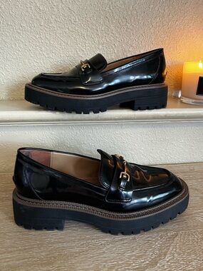 Sam Edelman Women's Laurs Lug Sole Tailored Loafer Flats Size 8